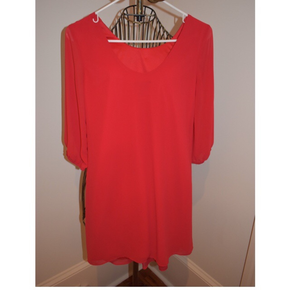 Red Mini Dress - Picture 2 of 3